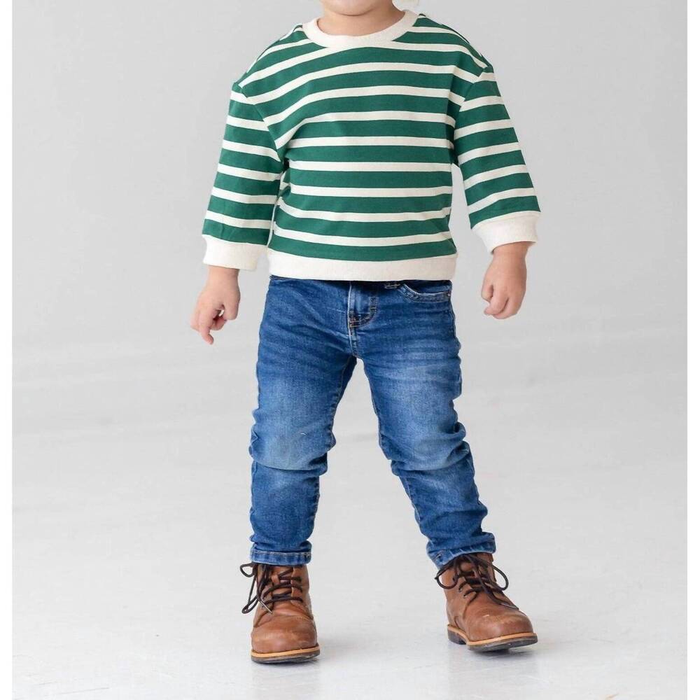 NEW MABEL + HONEY kids' jackson top in green